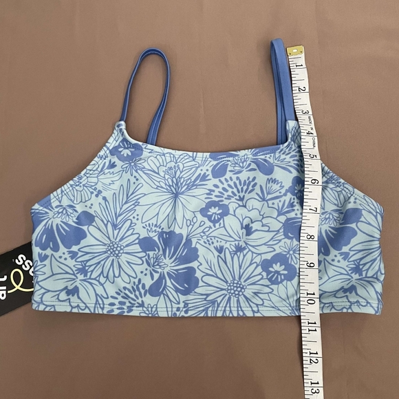 Art Class Floral Bikini Top Girl Size L 10/12 - Picture 4 of 5